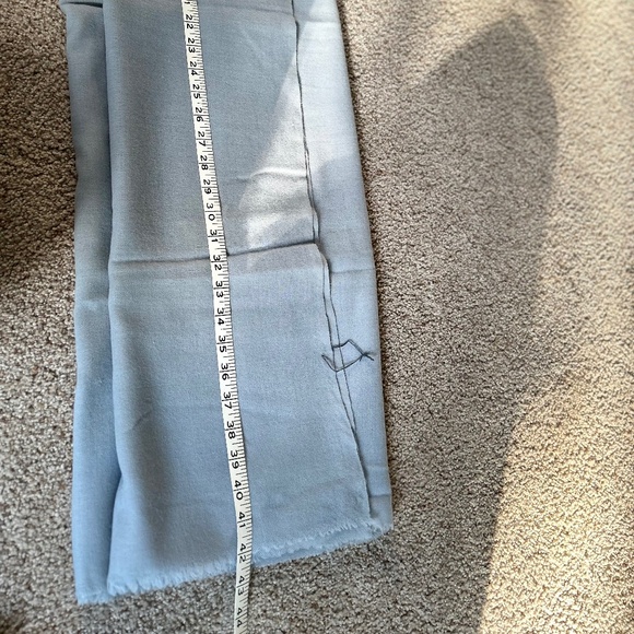 Ice blue/gray 100 percent wool big wrap for women - Picture 12 of 13